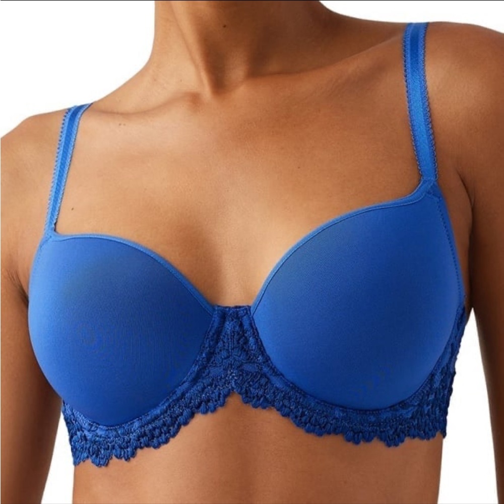 Wacoal Embrace Lace T-Shirt Bra Beaucoup Blue/Bellweather Blue 34D